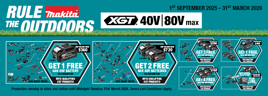 Makita Rule the Outdoors XGT Redemptions Sept 2025 - Mar 2026 Makita Rule the Outdoors XGT Redemptions Sept 2025 - Mar 2026